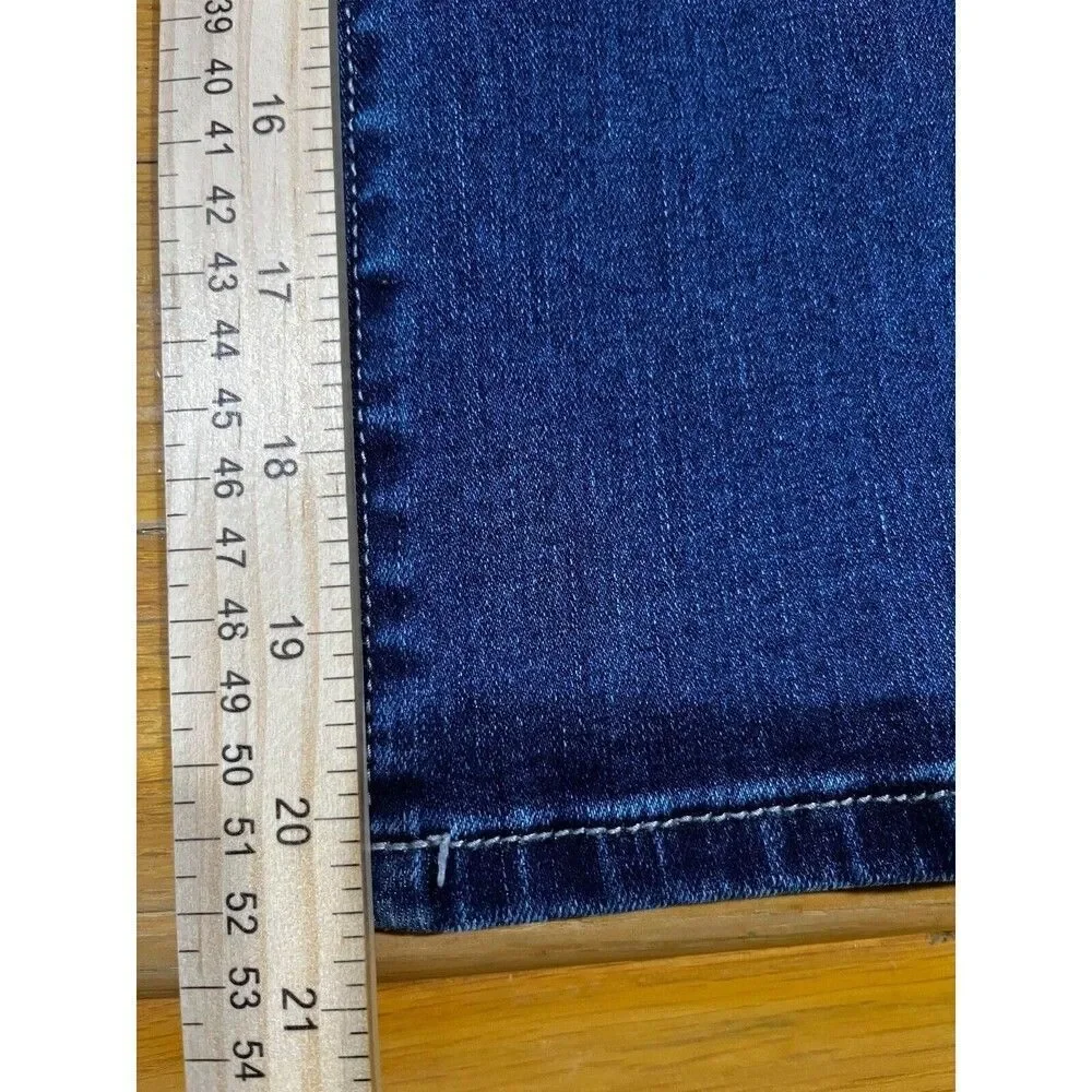 JAG Jeans Womens Size 4 Petite Dark Wash Blue Mid Rise Straight Leg Denim